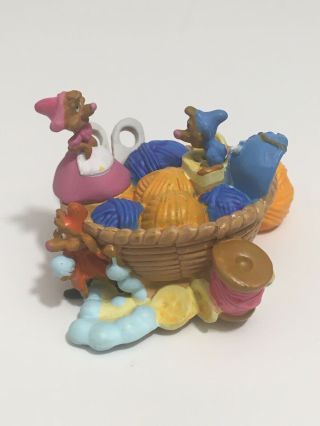 ✨ Disney Cinderella Mice In Sewing Basket 1 " Pvc Figure Jaq Suzy Perla ✨