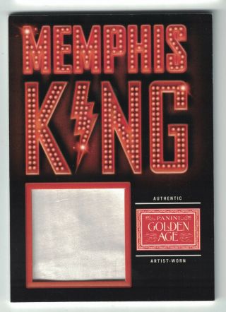 2014 Panini Golden Age Memphis King 1 Elvis Presley Authentic Artist Worn Patch