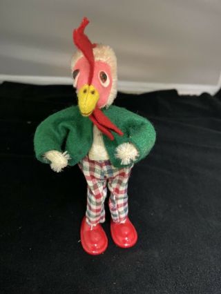 Rare Vintage Germany Schuco Bigo - Fix Bendable Rooster Turkey