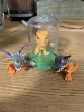 90s Digimon Toy Figures / Agumon Dome Toy