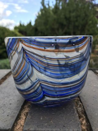 Phoenician Glass Maltese Signed Art Glass Bowl