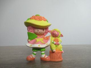 Vintage Strawberry Shortcake Miniature Pvc Peach Blush & Melonie Belle Ssc 1984