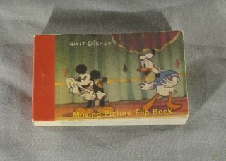 1986 Walt Disney Mickey Mouse / Donald Duck Moving Picture Flip Book (inv.  002)