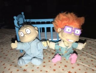 Mattel Collectible Toys Vintage 1997 Nickelodeon Rugrats Tommy Chuckie Crib