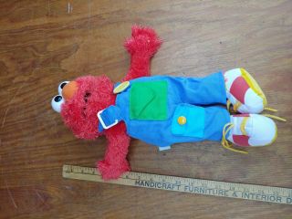 Sesame Street Gund Teach Me Elmo W/ Overalls Plush Toy 15” 075430
