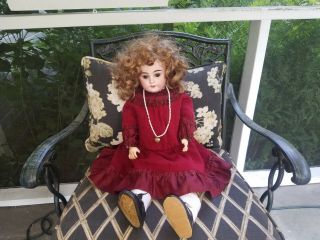 Old Armand Marseilles Germany 1894 Am 8 Dep Fully Clothed Bisque Head Doll,  21 "
