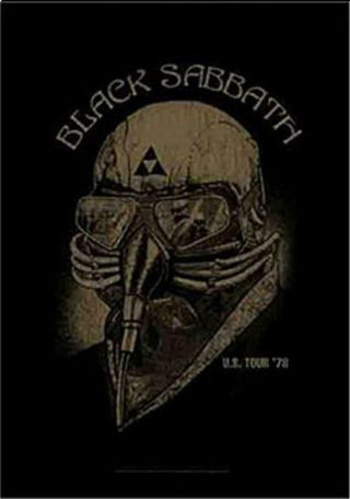 Black Sabbath U.  S.  Tour 78 Fabric Poster Flag Tapestry 30x40 Metal