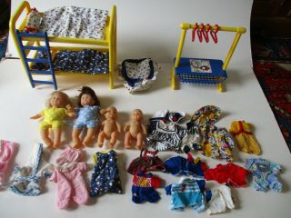Timiny Dolls Clothes Furniture From France