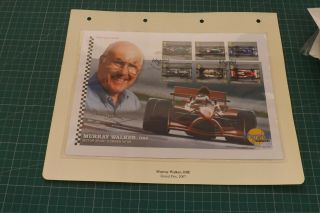 Stamps First Day Cover Signed The Voice Of Formula 1 Murray Walker