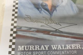 STAMPS FIRST DAY COVER SIGNED THE VOICE OF FORMULA 1 MURRAY WALKER 2