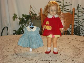 Vintage 1960 Mattel Talking Chatty Cathy Doll W/ Extra Clothing