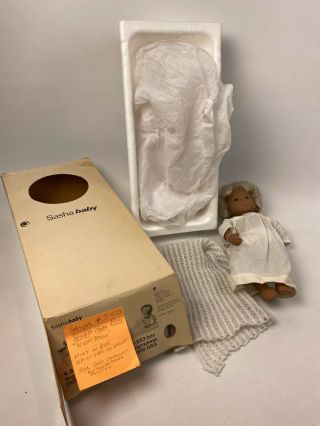 Sasha Gregor Blond Sexed Boy Baby Doll 4 - 503 Nightgown,  Diaper Blanket