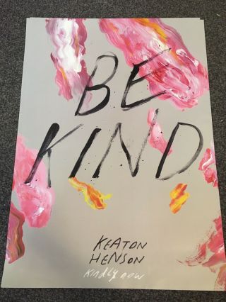 Be Kind - Music/art Poster/print - Keaton Henson - Kindly Now Album Promo Poster