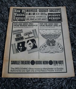 NME 18 March 1967 Marc Bolan JC Jimi Hendrix Rolling Stones Small Faces Monkees 2