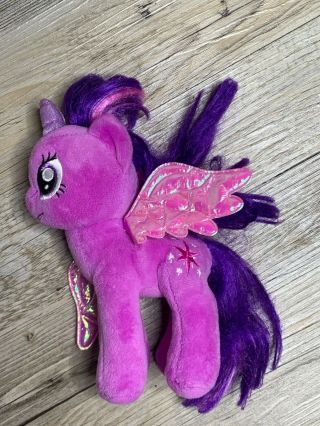 My Little Pony Twilight Sparkle 9 " Brush - Able Plush Unicorn Wings Pegasus Toy
