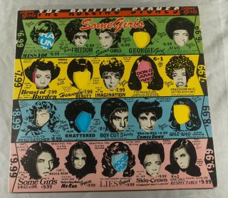 1978 The Rolling Stones Some Girls 33 1/3 Rpm Record Album