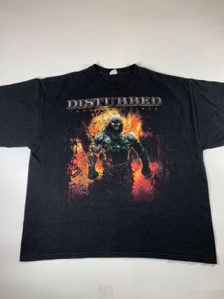 2009 Disturbed Indestructible Band Concert Tour Size 2xl T - Shirt