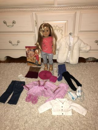 Isabelle American Girl Doll 18” With Book,  Hair Extension And Additional Outfits