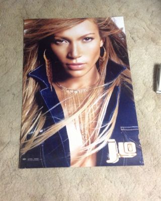 Lp Cd Promo Poster 36x24apx Jennifer Lopez J.  Lo Records Music Vintage Album.  R