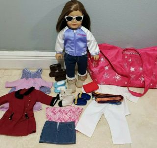 American Girl Doll - Isabelle 2014 Of The Year 18 " W/ Outfits & Accessories Bag