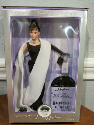 Mattel 1998 Barbie Audrey Hepburn " Breakfast At Tiffany 