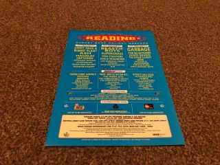 (bebk38) Advert/poster 11x8 " Reading 98 Jimmy Page,  Beastie Boys,  Garbage