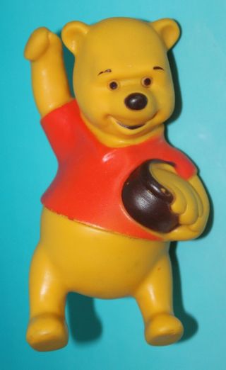 Vtg Winnie The Pooh 1978 2 - Piece Vinyl/soft Rubber Figure Toy Doll Shelcore 70s