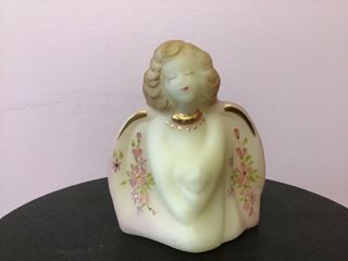 Fenton Art Glass Guardian Angel Hand Painted By S.  Smith Please See