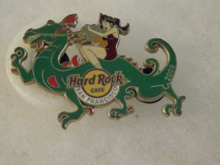 Hard Rock Cafe Pin San Francisco Chinese Year 08 Pageant Queen Green Dragon