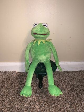 Ty Muppets Kermit The Frog Plush Doll Disney Beanie Baby 16” Tall