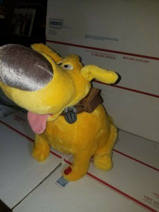 Disney Pixar Up Dug Talking Dog 14 " Plush Stuffed Animal Disney Store Yellow