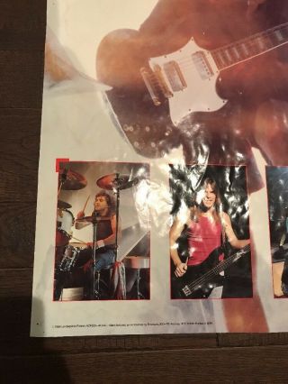 Vintage 1988 AC/DC “Blow Up Your Video Poster.  38”x24”.  Angus Young 3