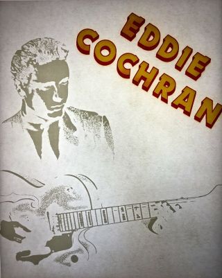 Eddie Cochran 70s 80s Memorabilia Vintage Retro Tshirt Transfer Print,  Nos