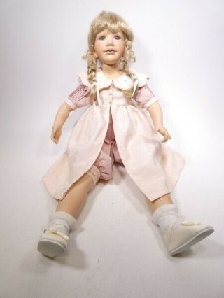 Vintage Berdine Creedy Doll 28 " Signed Realistic Toddler Life Size