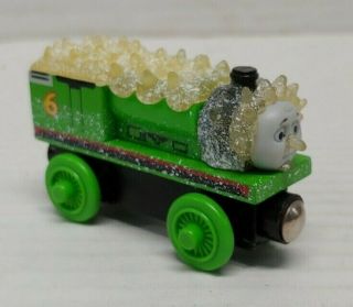 Rare Thomas And Friends Wooden Railway Percy Jack Frost Ice Snow Magnetic