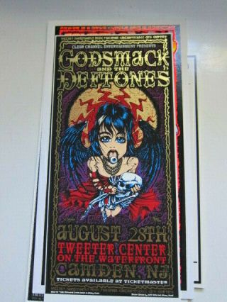 Godsmack Deftones Tweeter Nj Handbill