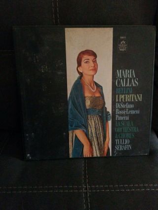 Autographed Maria Callas - Bellini I Puritani La Scala Orchestra & Chorus 3502 Cl