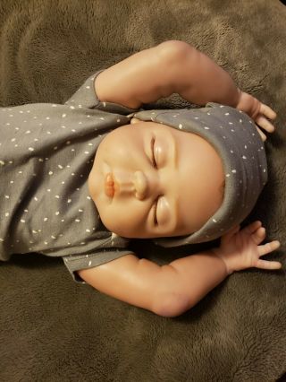 20 " Reborn Baby Doll Full Body Vinyl Silicone Doll Anatomically Boy (with Penis)