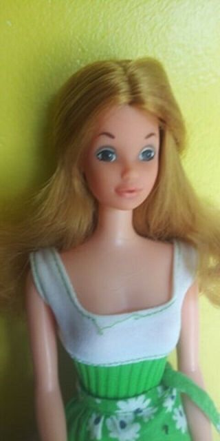 Rare Version Vtg Mod Moving Pj Barbie Doll 1974