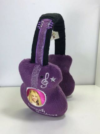 Hannah Montana Guitar Purple Women Winter Earmuffs Disney Miley Cyrus Ear Muffs