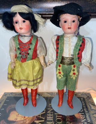 Antique German 9 " Armand Marseille Am 390 Cabinet Dolls Mignonette Type