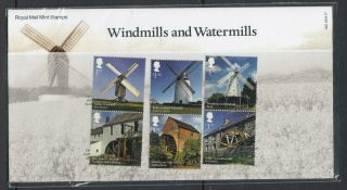 Gb 2017 Windmills And Waterfalls Presentation Pack No.  542