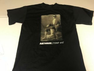 Anthrax Large Stomp 442 1995 Shirt Licensed And Authentic