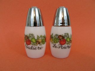 Corning Ware Spice Of Life Salt And Pepper Shakers - La Saliere & Le Poirier