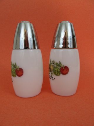 Corning Ware Spice Of Life Salt and Pepper Shakers - La Saliere & Le Poirier 2