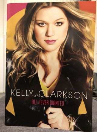 Kelly Clarkson All I Ever Wanted Tour Book 2009 American Idol
