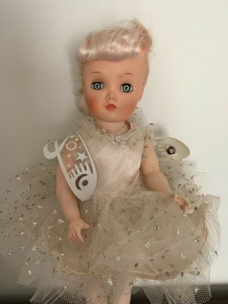 Vintage Pink Hair Christmas Fairy Fashion Doll 1950’s Miss Revlon Type 21 Inch 2