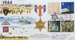 Major General A J Deane - Drummond Cb Dso Mc Signed 1944 Commemorative Cover