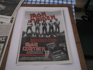 Iron Maiden Behind The Iron Curtain Poster 1985 Framing