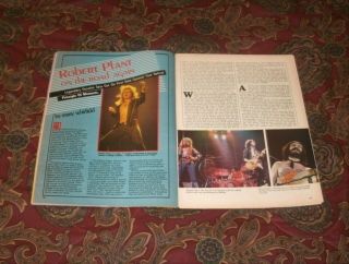 Led Zeppelin,  Robert Plant vintage ad,  hard cover book 70s & 80s Page 3